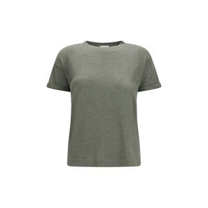 Brunello Cucinelli Women Cashmere Glitter T-Shirt